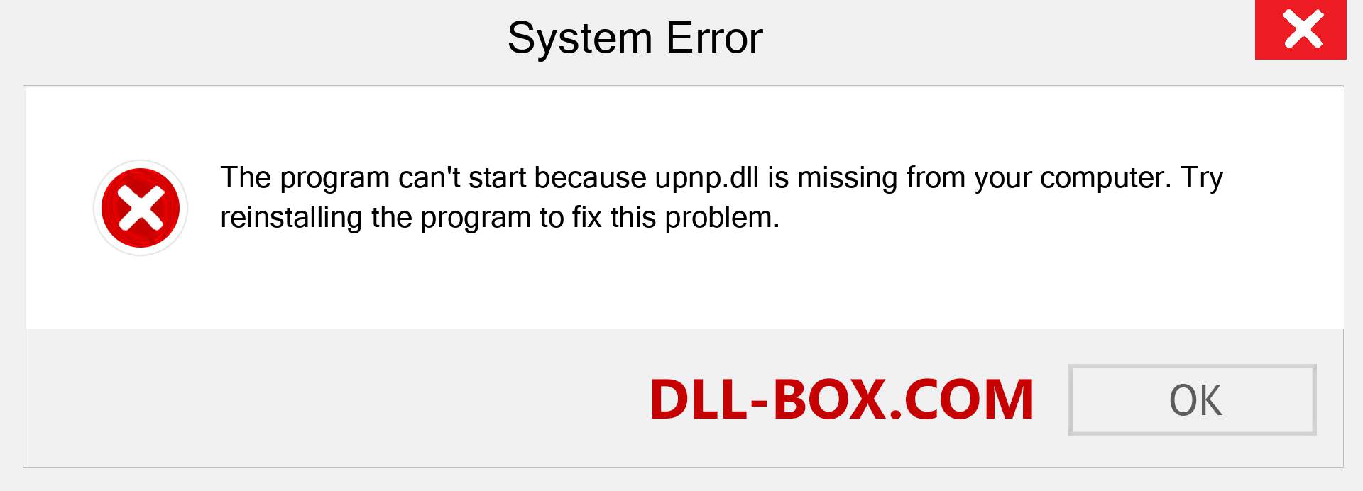  upnp.dll file is missing?. Download for Windows 7, 8, 10 - Fix  upnp dll Missing Error on Windows, photos, images